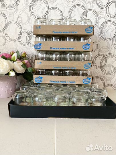 Баночки от фрутоняня 90шт