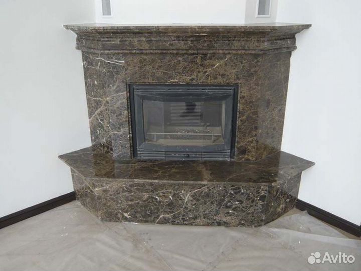 Каминная полка из мрамора
