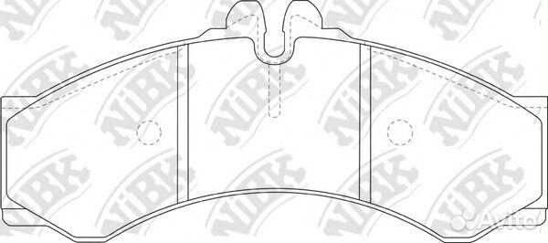 Колодки тормозные задние