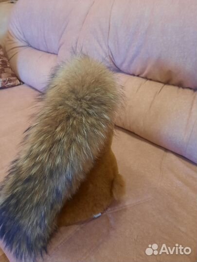 Опушка на капюшон из енота