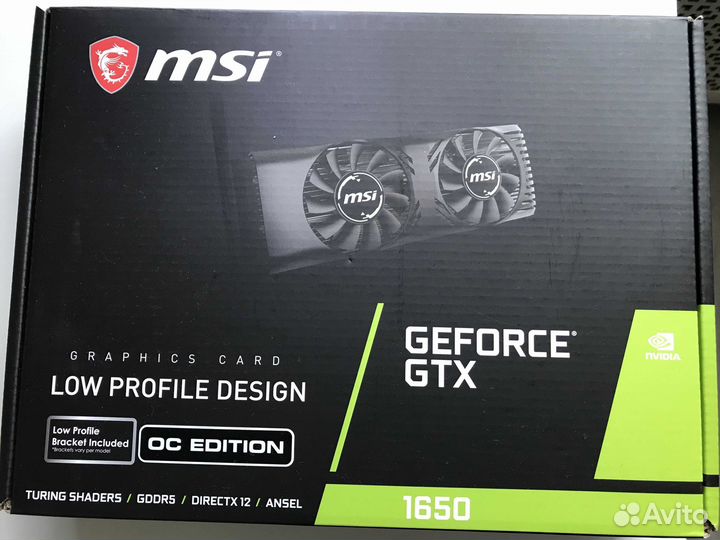 Видеокарта MSI GTX1650 4Gb
