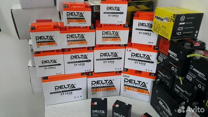 Аккумулятор Delta CT12V на мотоцикл