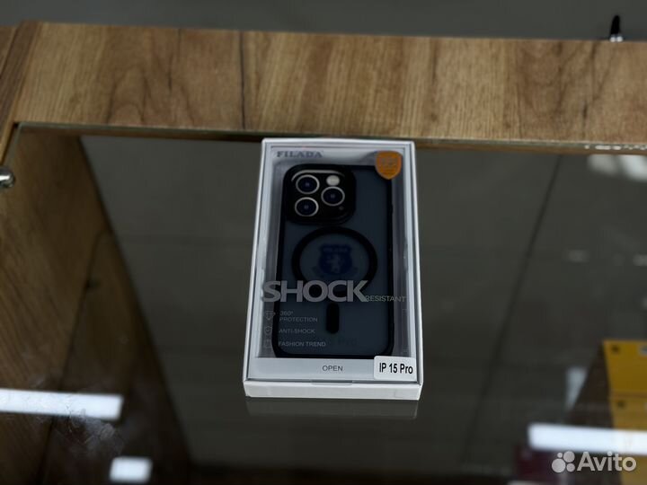 Чехол Shock resistan Black iPhone 15/Pro/Pro Max