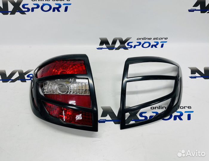 Накладки на задние фонари Гранта седан