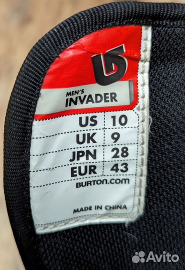 Сноубордические ботинки Burton invader