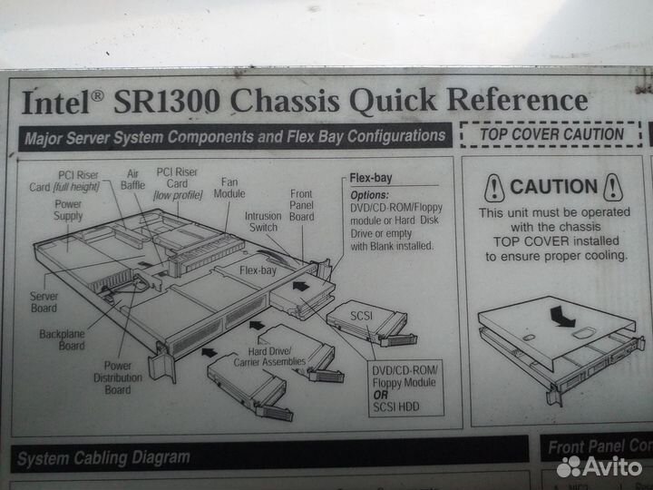 Серверный корпус 1U Intel KCW SR1300