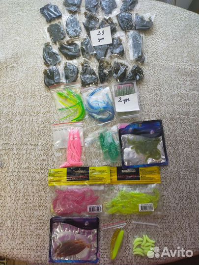 Силиконовые приманки для рыбы