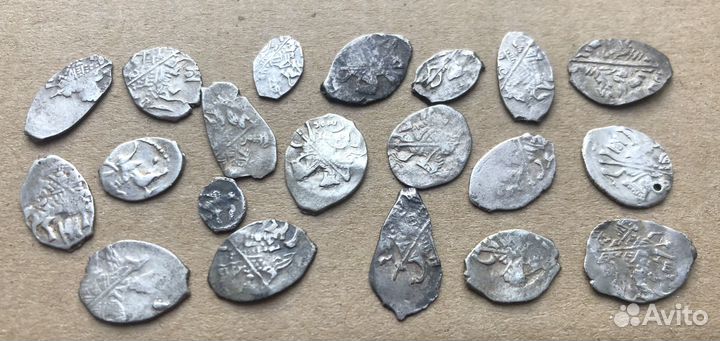 Царские монеты чешуйки (20 серебряных монет)