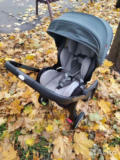 Коляска автокресло 4в1 Серая категория 0+ до 15 кг