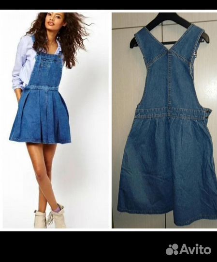 Джинсовый сарафан 42 44р