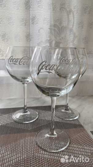 Фужеры бокалы coca-cola