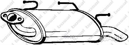 Глушитель nissan almera 1.5/1.8 00-06 (sedan) ш