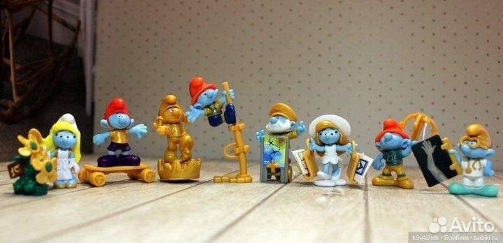 Коллекция Смурфики 2022 Киндер сюрприз полная