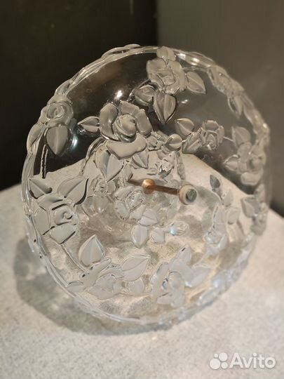 Большая фруктовница этажерка Розы стекло металл