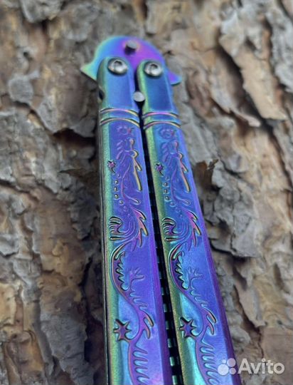 Нож бабочка расческа