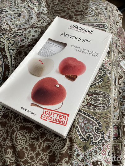 Форма для муссовых сердце silicomart amorini