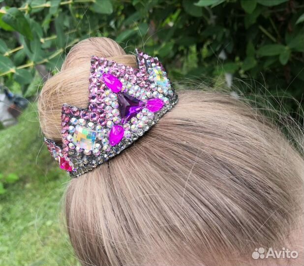 Украшение на шишку. Коронка для гимнастики