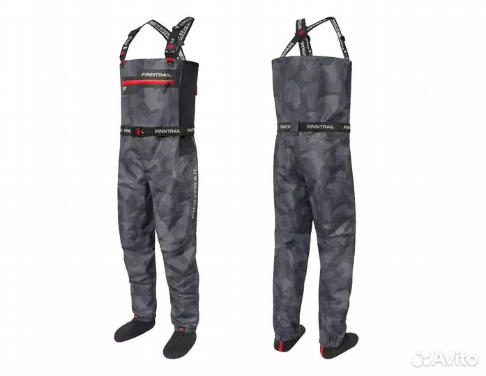 Вейдерсы Finntrail Athletic 1532 CamoShadowBlack