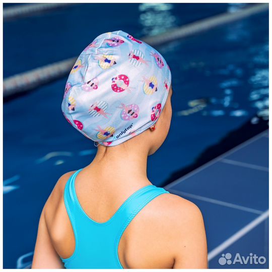 Шапочка для плавания детская обхват 46-50 см