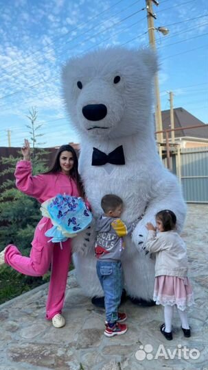 Поздравление от Белого Медведя и весёлой Панды