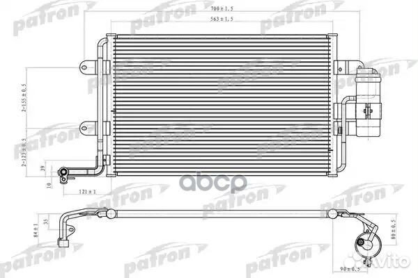 Радиатор кондиционера паяный audi: A3, seat: leon