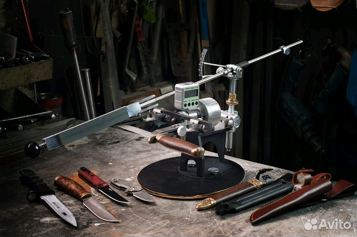 Заточка ножей под микроскопом (охотничьи ножи, кух