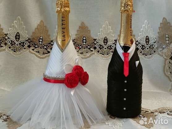 Одежда на шампанское, Свадебное украшение