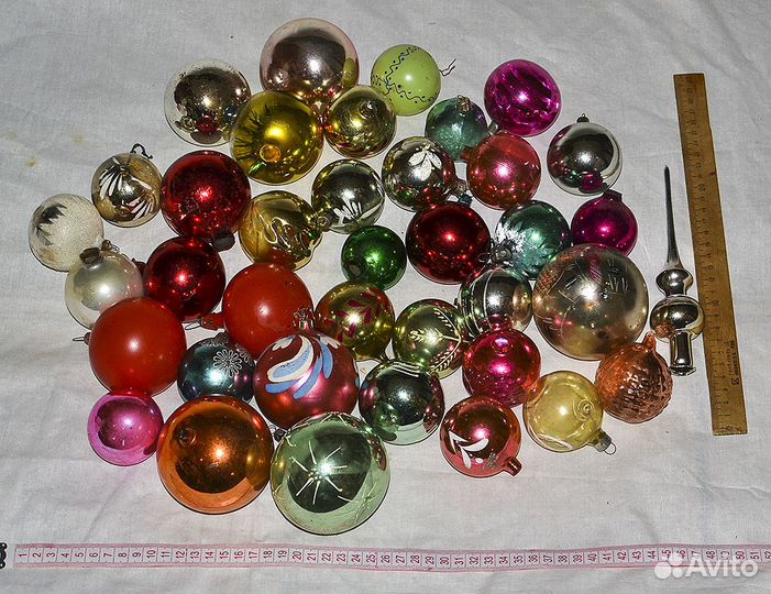 Елочные игрушки СССР много