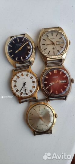Часы позолоченные ссср(ракета, полёт, победа)