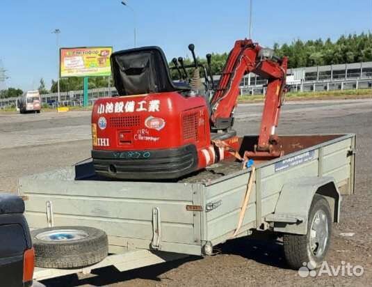 Мини-экскаватор. Доставка: Земля, Песок, Щебень