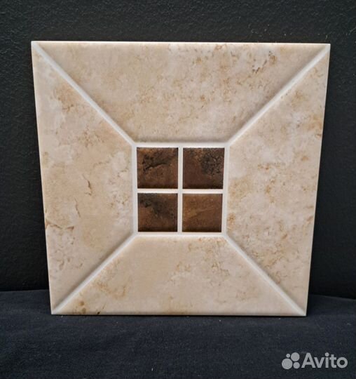 Настенная плитка Риальто 3С тип 1, бежевая, 20х20