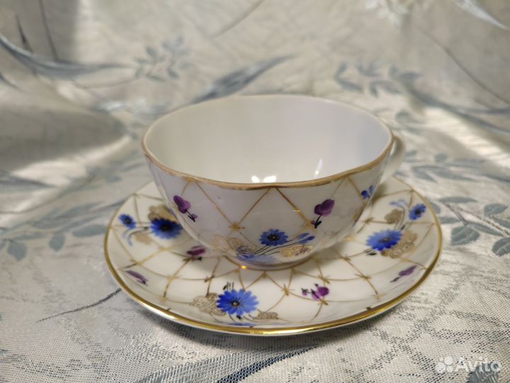 Сервиз чайный Золотая сетка лфз (чайная пара)