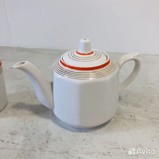 Чайник вербилки стакан Пролетарий фарфор СССР