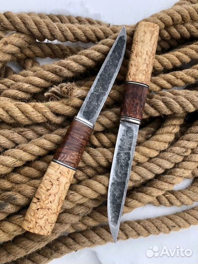 Нож якутский охотничий ручной работы