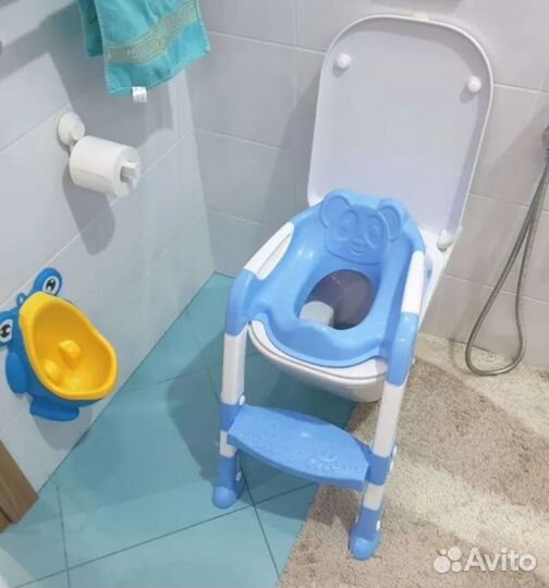 Детское сиденье с лесенкой для унитаза
