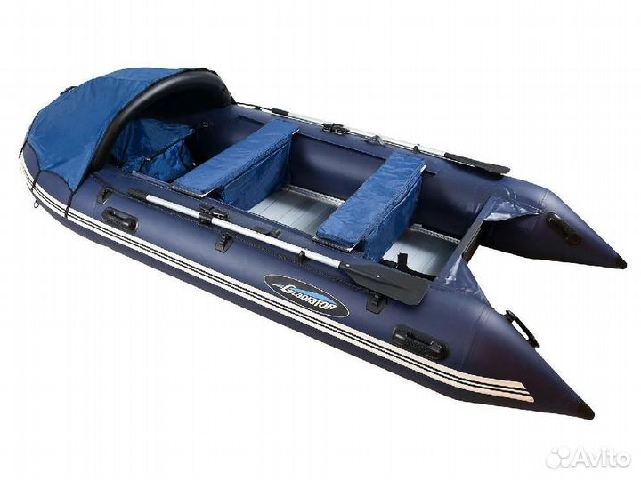 Надувная лодка gladiator D500AL синяя