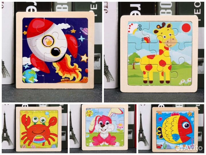 Развивающие деревянные игрушки