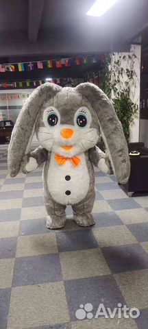 Костюм надувного зайки, кролика аэрокостюм