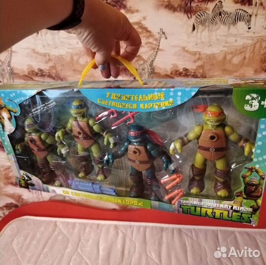 Черепашки-ниндзя фигуры, набор