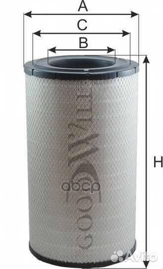 Фильтр воздушный (внешний) HCV AG1085 Goodwill