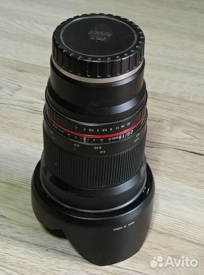 Объектив Samyang 16mm f/2.0 ED AS UMC CS Sony E