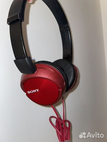 Наушники sony цвет красный