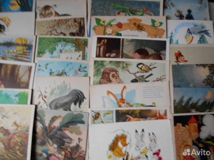 Детские темы и к 1му сент., 55 открыток, 53год