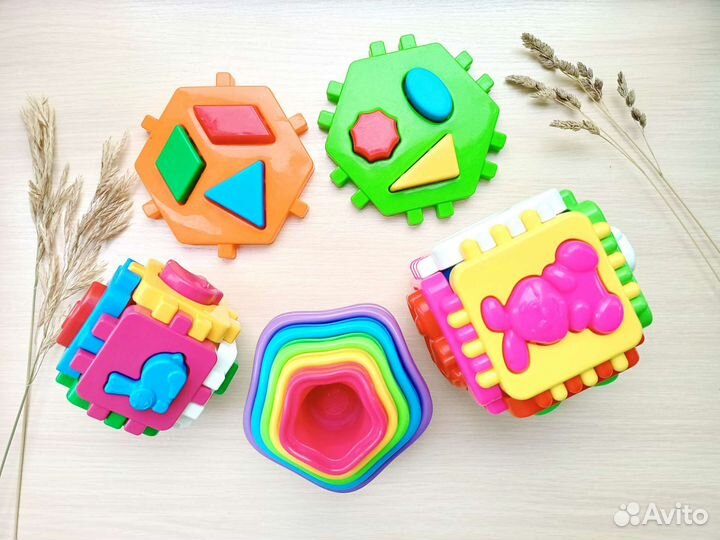 Развивающие игрушки от 1 года пакетом сортер