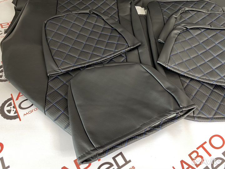 Чехлы из экокожи на сиденья Лада Приора 2170-2172