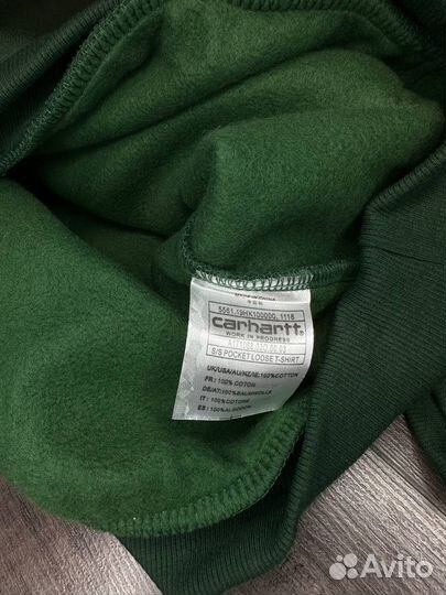 Худи Carhartt зеленый