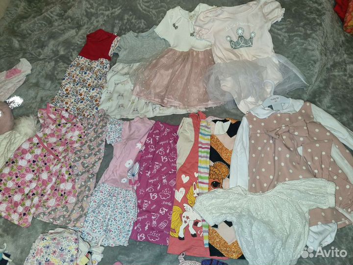 Детские вещи для девочек пакетом 1-3г