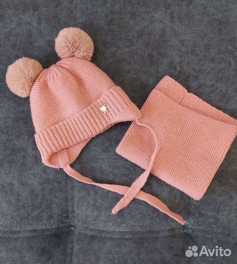 Комплект шапка, шарф
