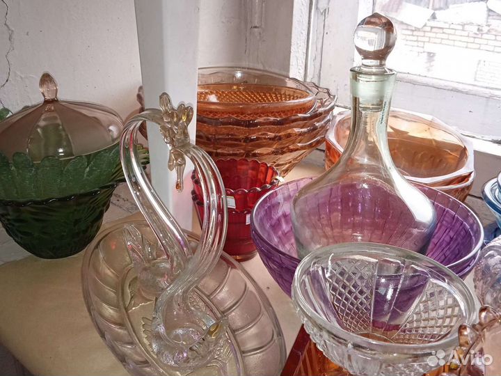 Посуда ссср(цветное стекло)