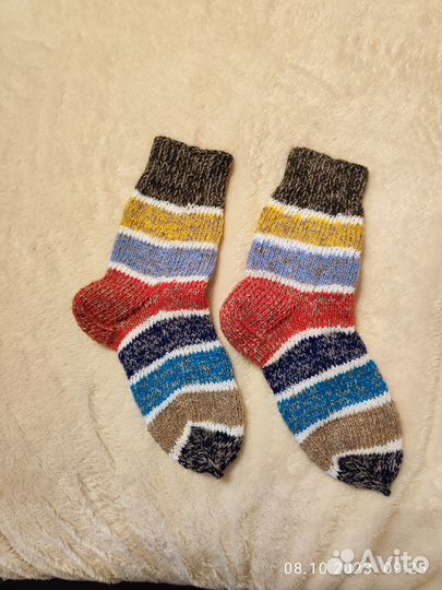 Носки вязаные полушерсть